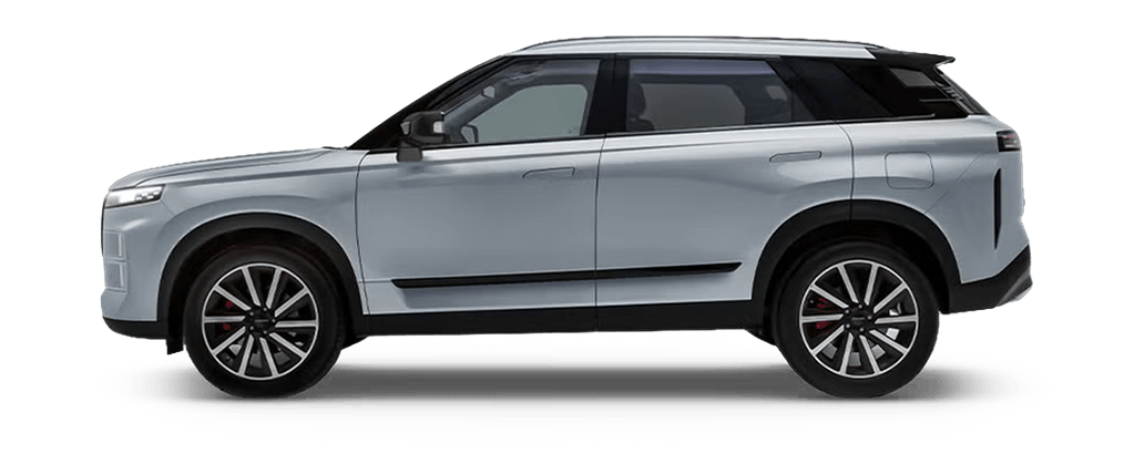 Jaecoo J7 in Moonlight Silver, side profile